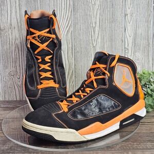 Air Jordan Flight Luminary Mens Basketball Shoes Sz. 13 Black Orange 551820-013